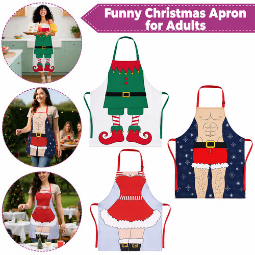 Christmas apron funny cooking - christmas,