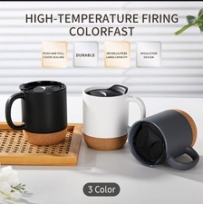 Set of 4 white 400ml Ceramic