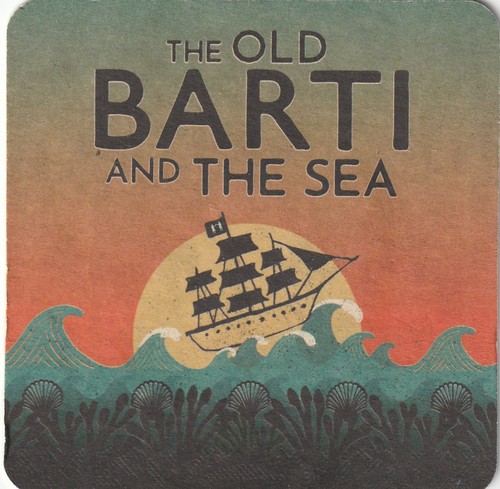 Beer mat barti ddu - mat,
