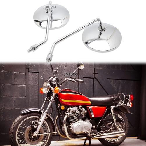 Chrome motorcycle rear mirrors - motorcycle,