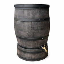 350L Water Butt Barrel - Oak