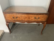 Queen Anne Style Antique Table Record Player Cabinet