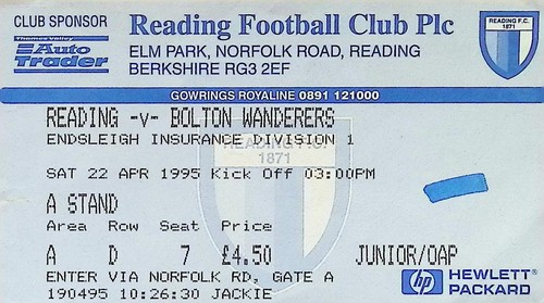 Reading bolton wanderers - reading,