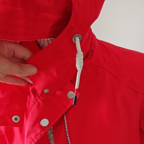 Joules red waterproof jacket