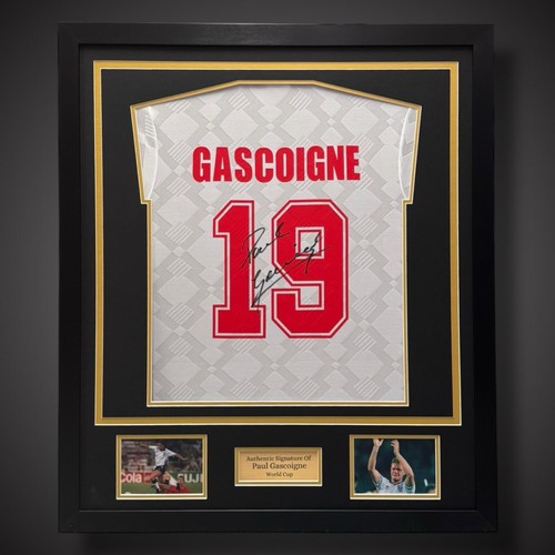 Paul gascoigne signed framed - &,