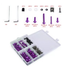 Motorcycle Fairing Bolt Kits Clips For Suzuki GSXR 600 750 1000 K1-K8-- Purple