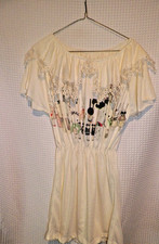 Fifi Lapin's  Summer Dress Laced Collar Size Small 