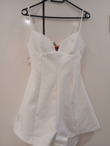 Zara white floral bow back - floral,