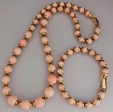 AVON Bead Necklace & Bracelet Set #40