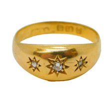 Art deco 18ct yellow gold - yellow,