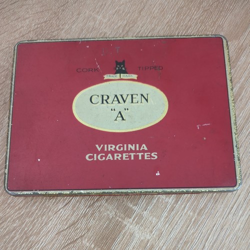 Vintage craven cigarette tin - craven,
