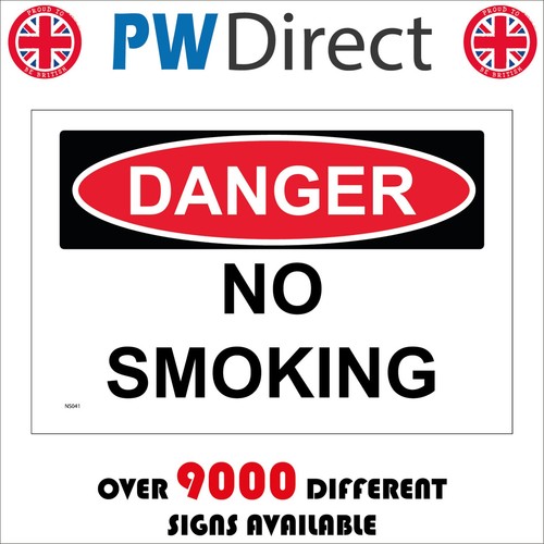 Sign danger smoking garage - no,