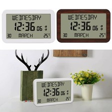 Calendar Clock Date and Time Day of The Week Clocks Temperature Display Digital
