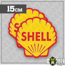 Shell Stickers Set of 2 Retro
