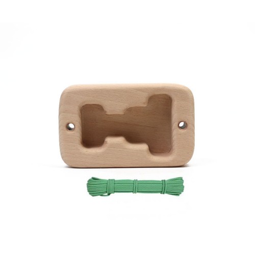 Wooden hangboard with - wooden,