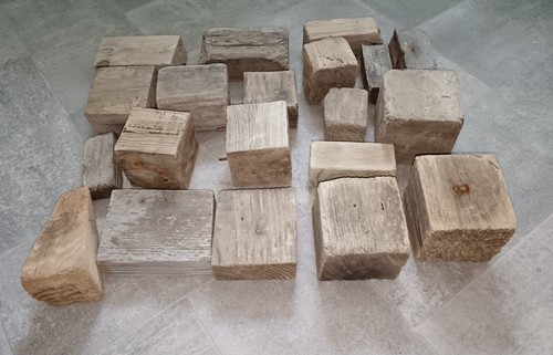 Chunky driftwood blocks - 19,