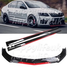 Red Front Bumper Lip Spoiler