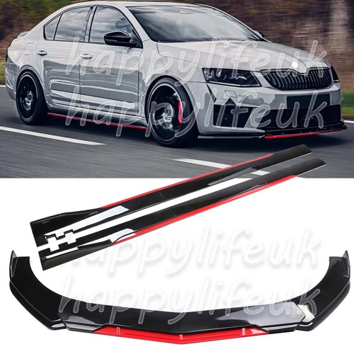 Red front bumper - front, spoiler
