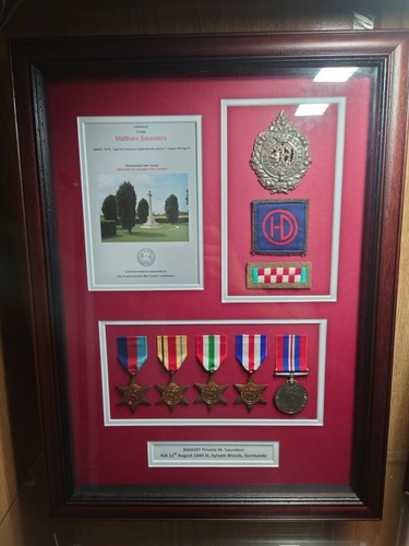 Ww2 framed medals pvt - ww2,