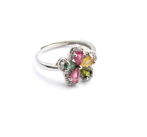 Tourmaline ring 925 - tourmaline, silver