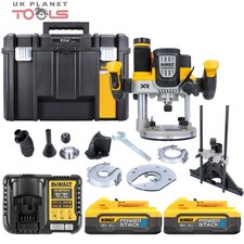Dewalt DCW620H2-GB 18V XR Brushless Plunge Router + 2 x 5Ah Powerstack Batteries