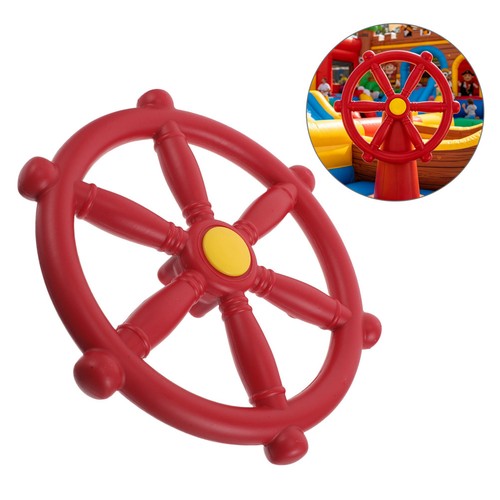 Plastic pirate ship wheel - plastic,