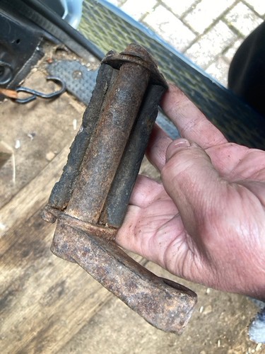 Vintage rusty worn - , pedal