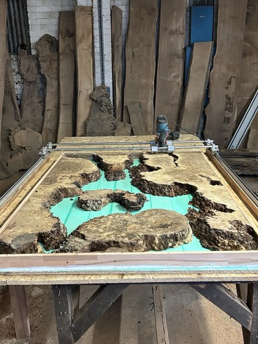 Bespoke river tables made - river,