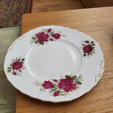 Colclough cake plate - Red