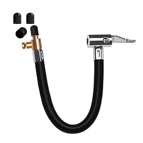 Flexible tire valve extension - valve,
