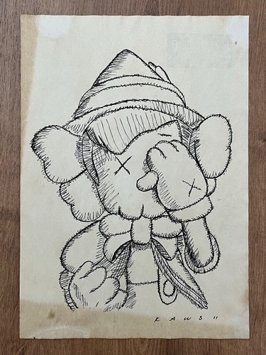Kaws drawing and painting - kaws, on