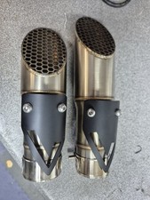 Triumph Speed Triple 1200rs Slash Cut Exhaust Tips Silencer End cans