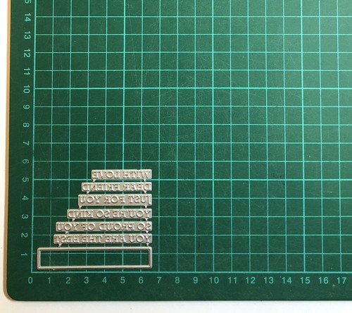 7pcs hot foil sentiments - 7pcs,