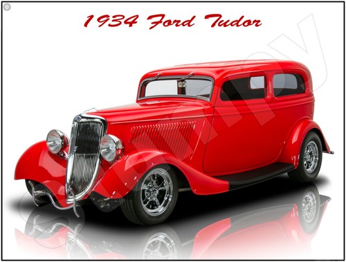 1934 ford tudor metal - ford, 9"