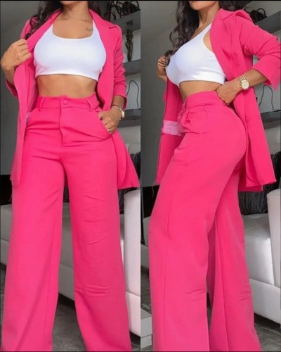 Pink two piece blazer - pink,