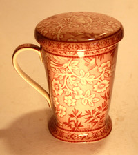 Past Times Floral Mug with lid