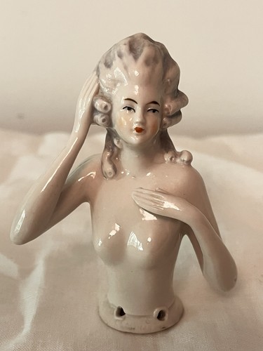 Antique german porcelain half - porcelain,