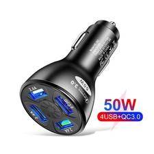1x 4-Port USB Phone Charger