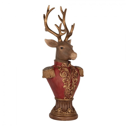 Brown stag ornament - brown,