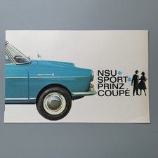 NSU Sport Prinz Coupe Brochure – German, A4, Excellent Condition Prospekt