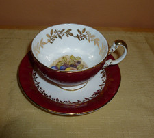 Aynsley Tea Cup & Saucer Fruit