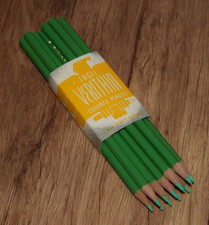 12 X NEW Vintage Eagle Berol Verithin Pencils Retro TRUE GREEN 751 Pencil