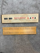 Vintage wooden cribbage board