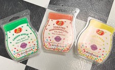 Jelly Belly Collection Scentsy Wax Bars Lot Marshmallow Pear Apple Discontinued