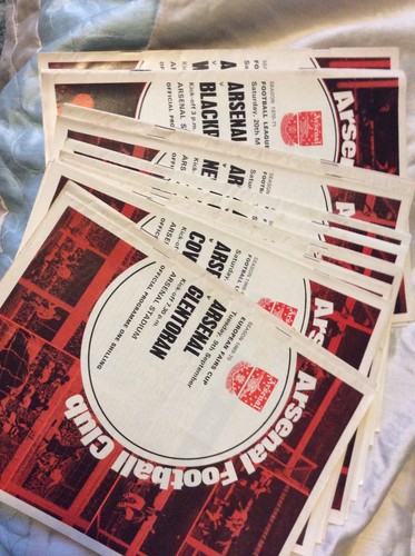 Arsenal home programmes - 15,