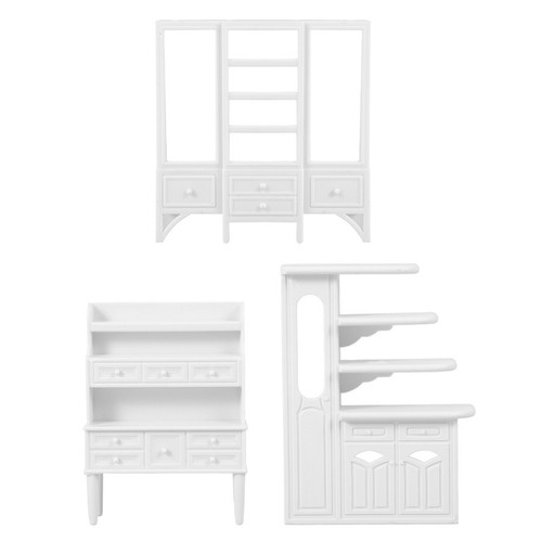 3pcs mini cabinet - model, 1/25