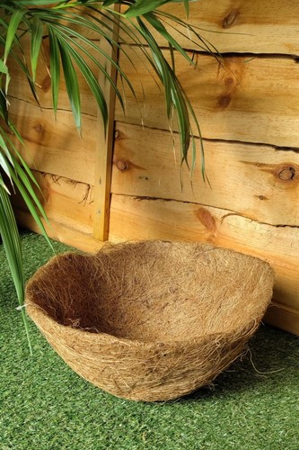 Natural coco hanging basket - natural,