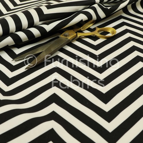 Black white chevron stripe - black,