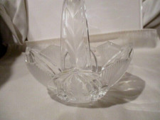 Hand Cut Crystal Basket