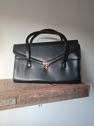 Vintage black leather ace - leather,